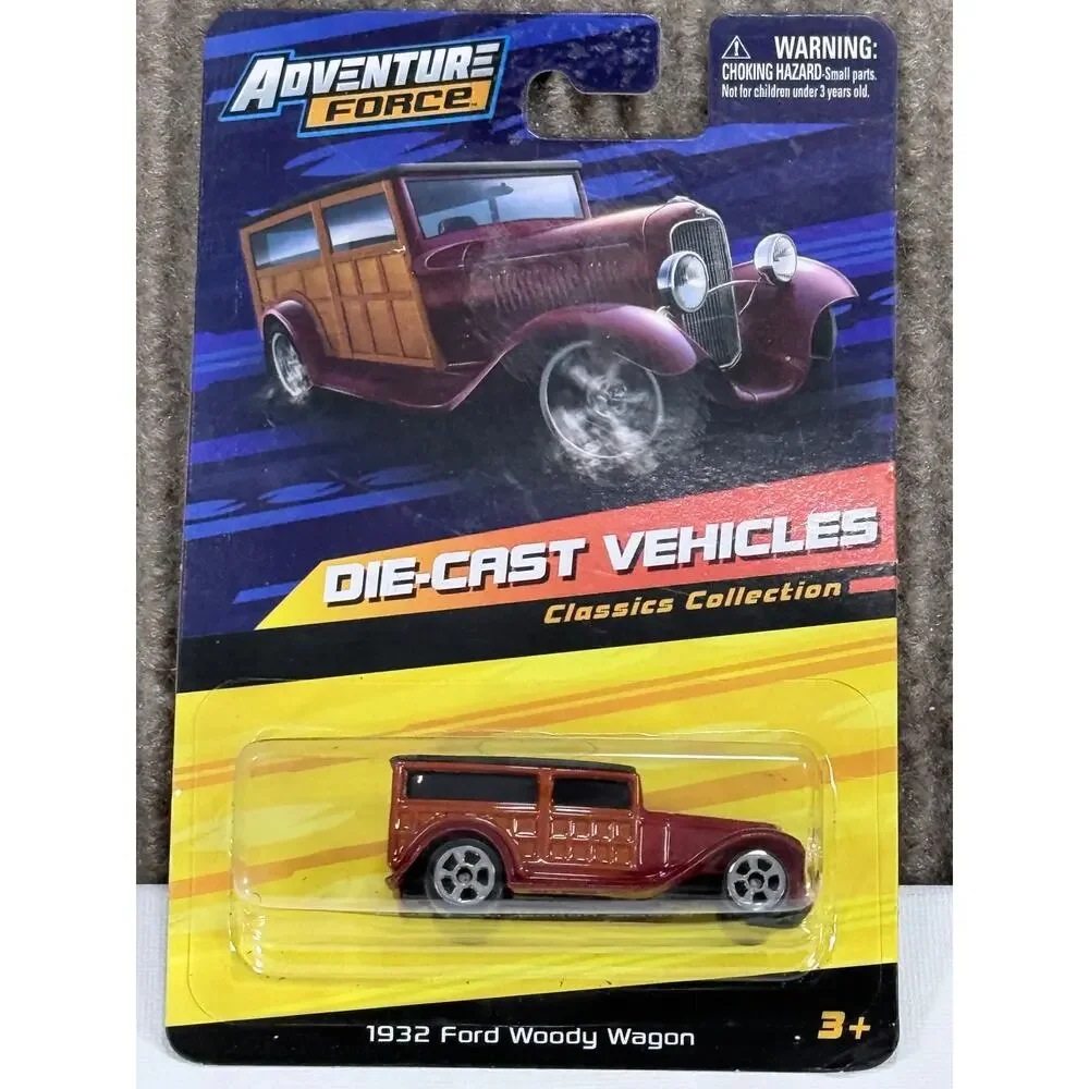 Adventure Force Die-Cast Vehicles 1:64 Scale 1932 Ford Woody & Hyper-Talon 2pc